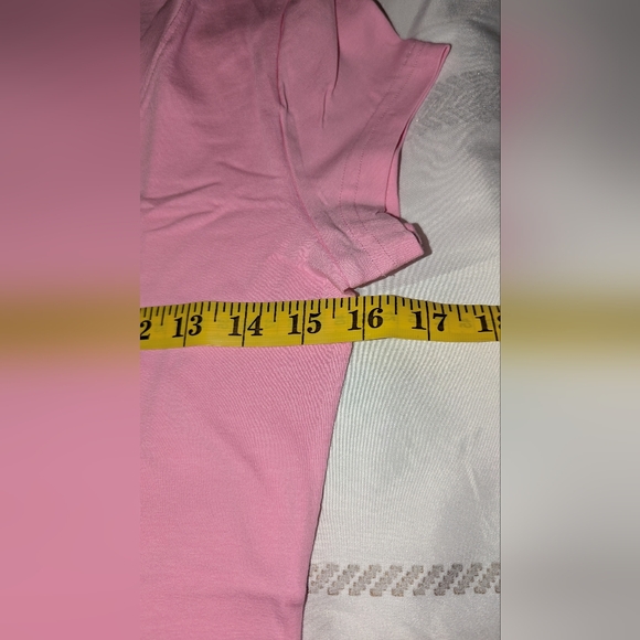 Christina Dienst LAZY LOS ANGELES V Neck T-SHIRT Size Medium Pink NIP - Picture 5 of 5